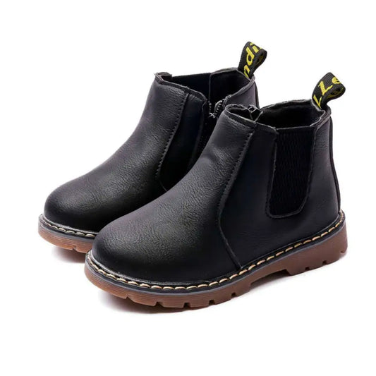 Retro Kids’ Casual Doc Martens Boots - Black / 21