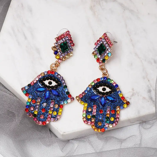 Retro Palm Eardrops for Women