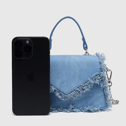 Retro PU Crossbody Bag in Blue Black White or Silver