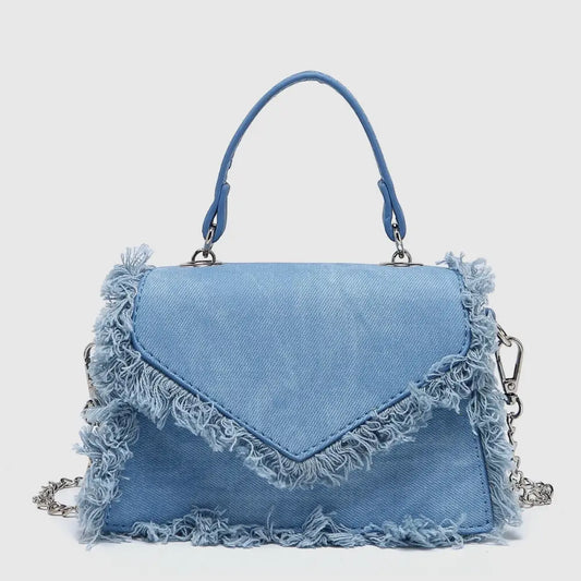 Retro PU Crossbody Bag in Blue Black White or Silver