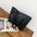 Retro PU Suitcase Packing Bag with Internal Mobile Phone Compartment Set of 2 - Black
