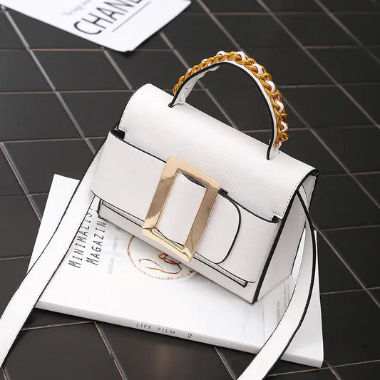 RetroFlex Portable Messenger Bag - White