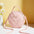 Rhombus Pattern PU Crossbody Bag with Three Dimensional Pocket - Pink