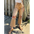 Ripped Loose Jeans - Brown / S