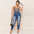 RippedSlim + Plus Size Washed Pencil Pants - Dark Blue / XL