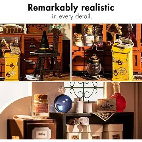 ROBOTIME DIY Miniature Dollhouse Mystic Archives Diorama Craft Kit 5