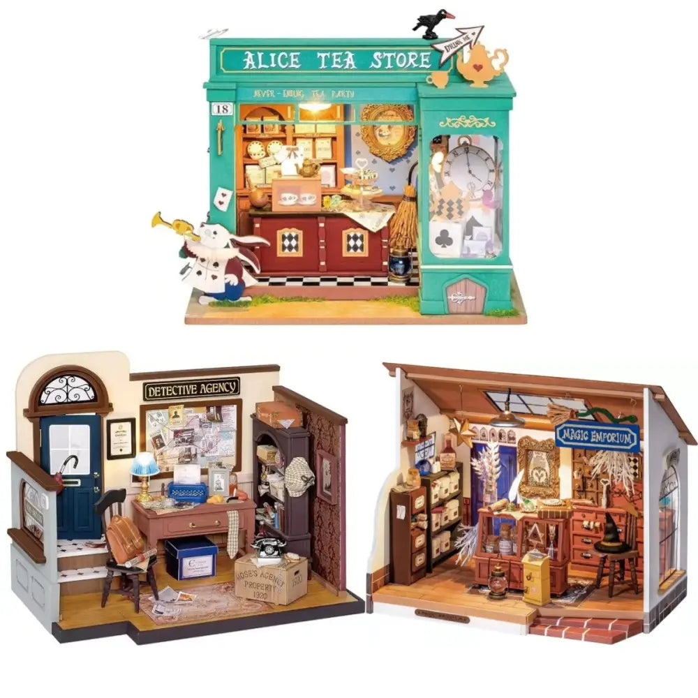 ROBOTIME DIY Miniature Dollhouse Mystic Archives Diorama Craft Kit 5
