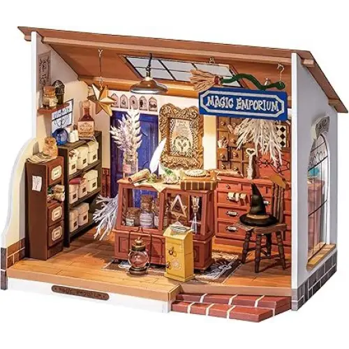 ROBOTIME DIY Miniature Dollhouse Mystic Archives Diorama Craft Kit 5