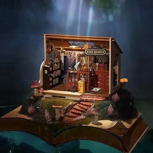 ROBOTIME DIY Miniature Dollhouse Mystic Archives Diorama Craft Kit DG155 5
