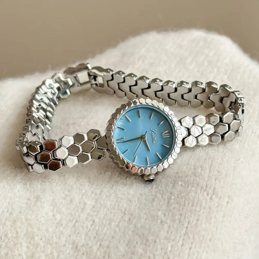 RoseGlow Petite Quartz Watch with Rose-Toned Stainless Steel Case