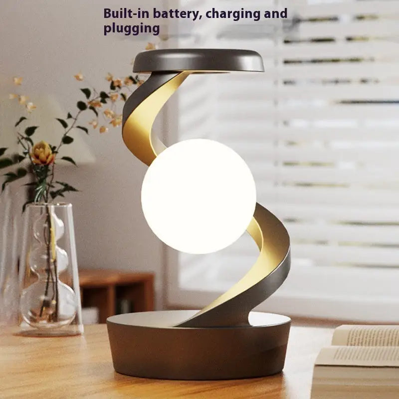 Rotating Suspended Night Light with Stepless Dimming and Soft Illumination