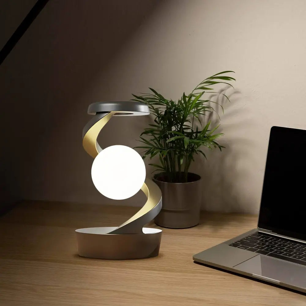 Rotating Suspended Night Light with Stepless Dimming and Soft Illumination