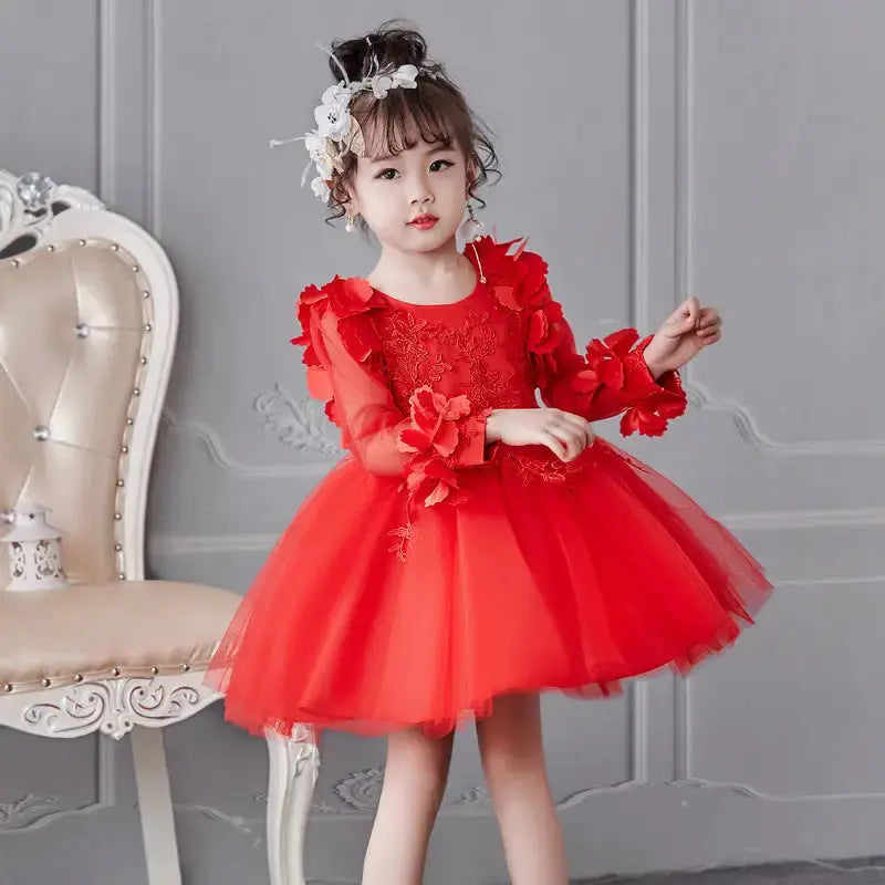 Royal Belle Dress - Red / 130cm