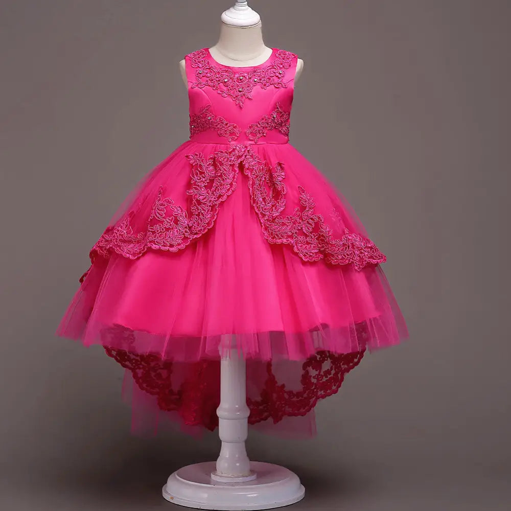Royal Ruffles - Rose Red / 120cm