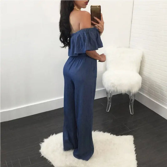 RuffleLeg Elegance Jumpsuit