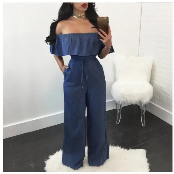 RuffleLeg Elegance Jumpsuit