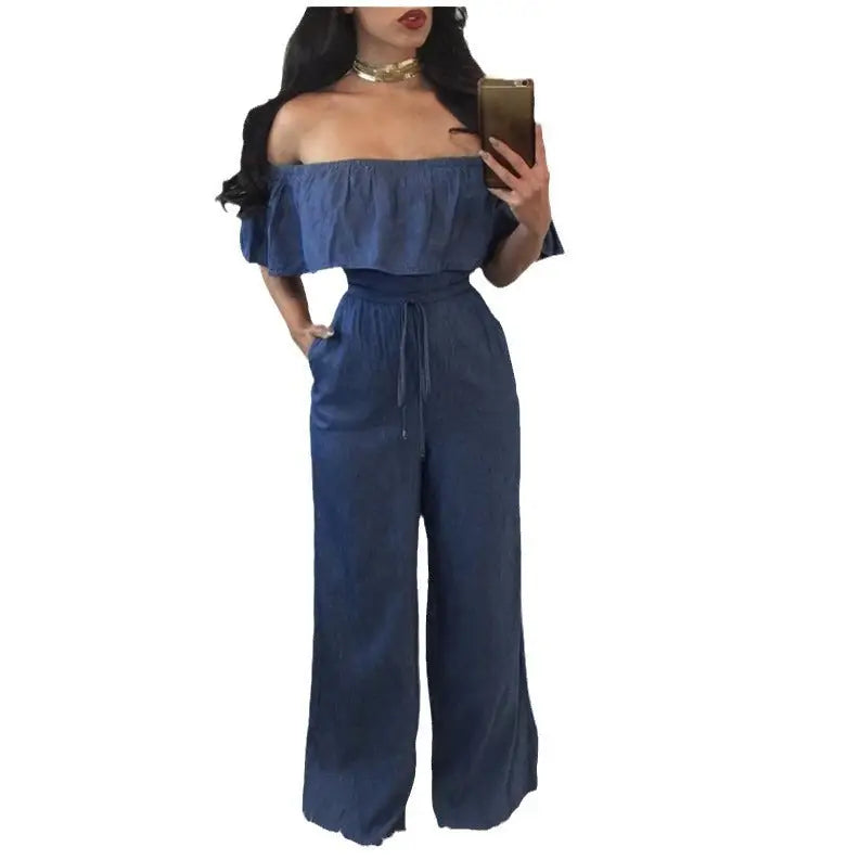 RuffleLeg Elegance Jumpsuit
