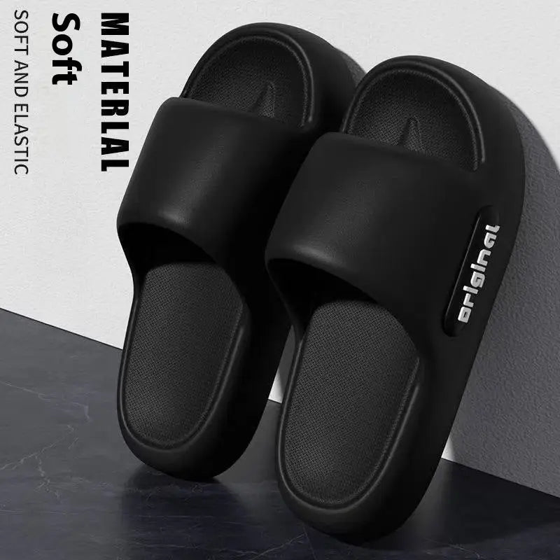 Seaside Comfort Slippers - 36to37 / Black
