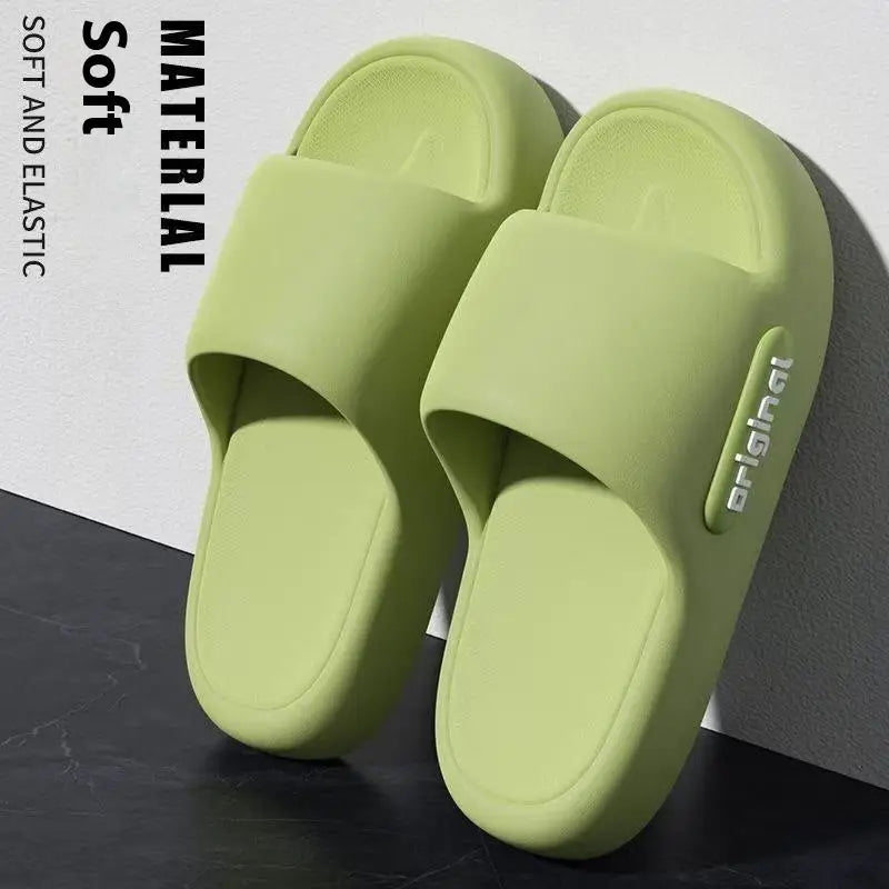 Seaside Comfort Slippers - 36to37 / Green