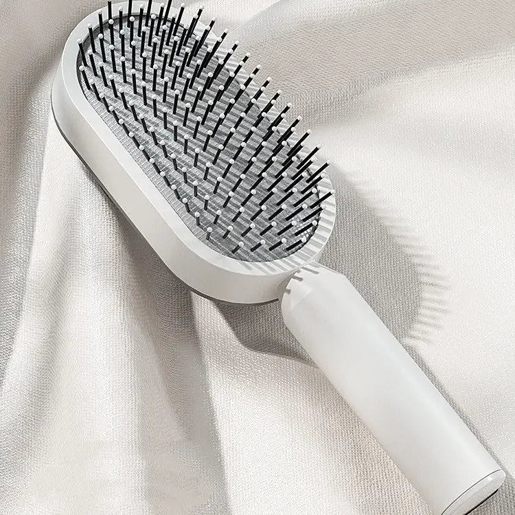 Self Cleaning Hairbrush with 3D Air Cushion for Healthy Hair
