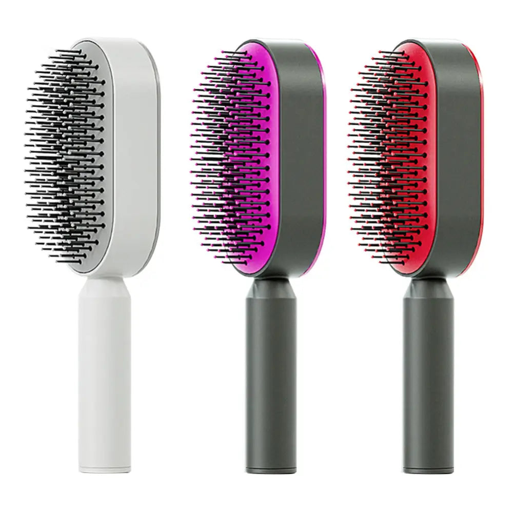 Self Cleaning Hairbrush with 3D Air Cushion for Healthy Hair