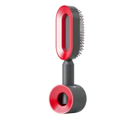 Self Cleaning Hairbrush with 3D Air Cushion for Healthy Hair Hollowed out red suit