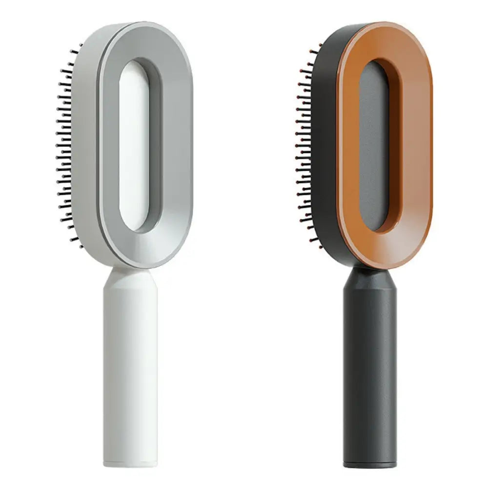 Self Cleaning Hairbrush with 3D Air Cushion for Healthy Hair Set N