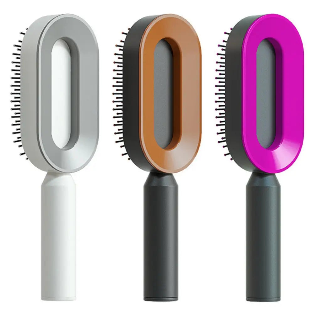 Self Cleaning Hairbrush with 3D Air Cushion for Healthy Hair Set Z