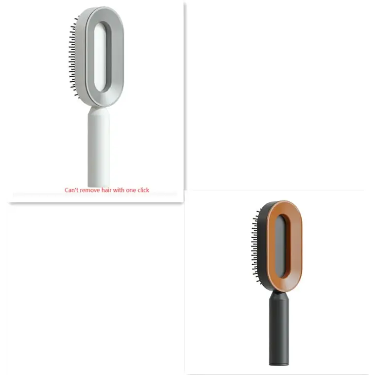 Self Cleaning Hairbrush with 3D Air Cushion for Healthy Hair Set2