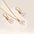 Serene Pearl Eardrop Earrings and Necklace Set - Gold