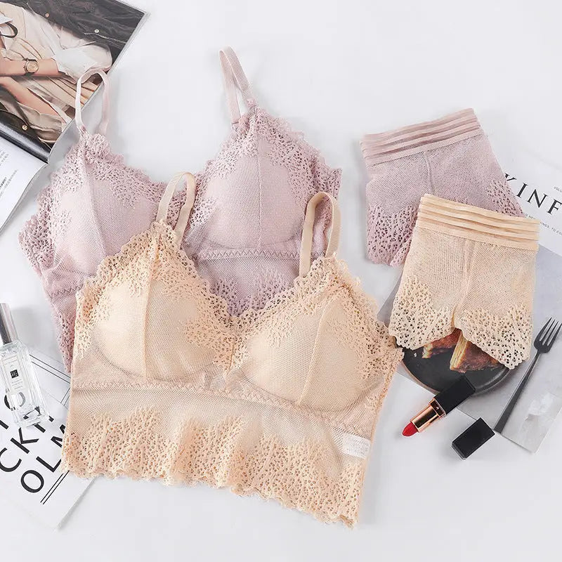 Sexy Tube Top Bottoming Underwear Lace Underwear Women’s Suit