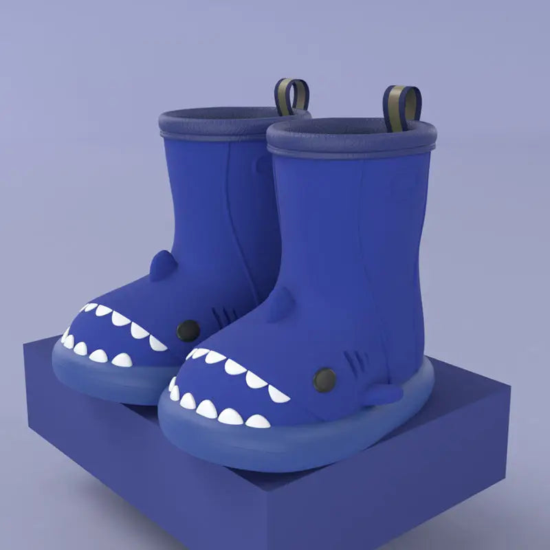 Shark Splash Rain Boots - Pure blue / Size140 - 4