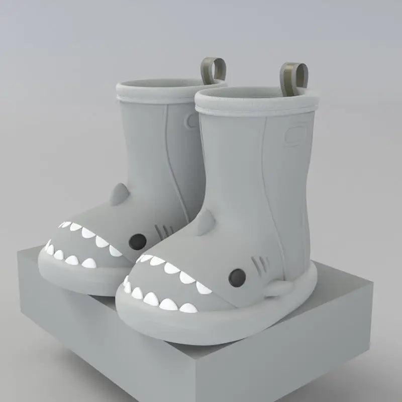 Shark Splash Rain Boots - Pure grey / Size140 - 4