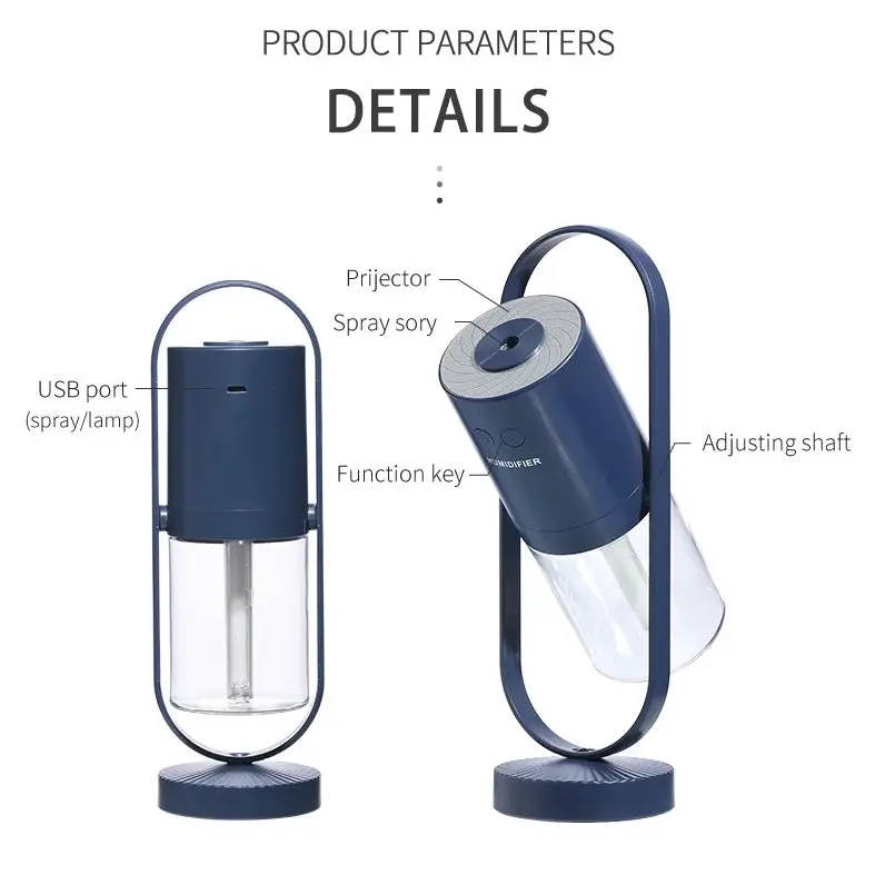 Silent Polymer Mist Humidifier for Safe and Clean Air Moisturizing