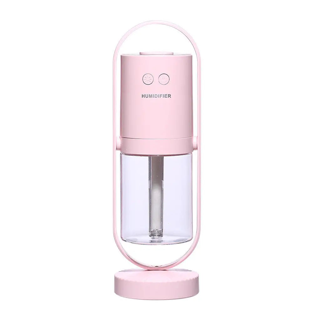 Silent Polymer Mist Humidifier for Safe and Clean Air Moisturizing Pink / USB