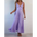 Silhouette: Glam Strap Elegance Party Dress - Purple / S