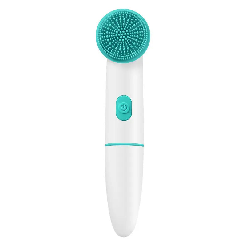 Silicone and PBT Waterproof Electric Cleaning Brush Pink Blue Blue