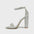 Silver and Gold Low Heel Buckle Shoes with Rubber Sole - Silver US Size / 36
