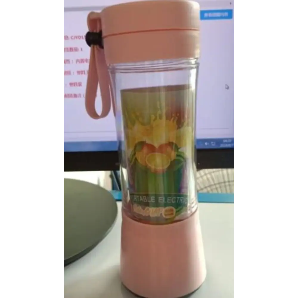 Six 6 Blade Portable Blender for Smoothies and Juices Pink / Six Knives
