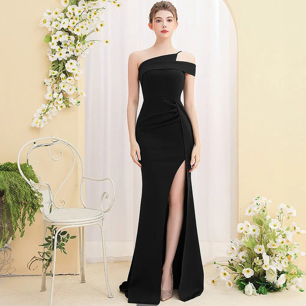 Sleeveless Mid Waist Long Skirt in Multiple Colors Polyester Fiber - Black / S