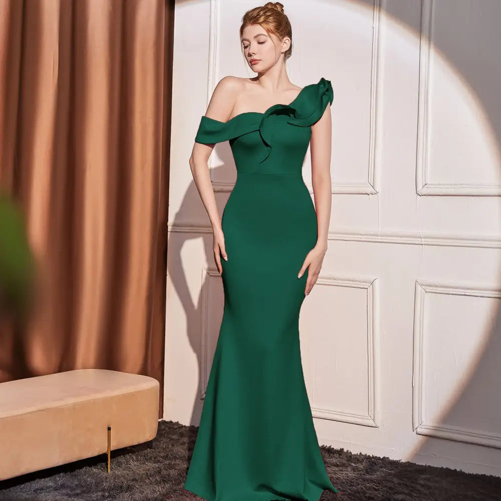 Sleeveless Mid Waist Zipper Dress in Multiple Colors - Dark Green 18732 / S