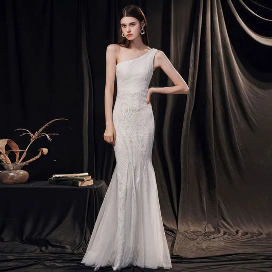 Sleeveless Polyester Long Skirt in Multiple Colors for Weddings