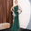Sleeveless Polyester Long Skirt in Multiple Colors for Weddings - Dark Green / S
