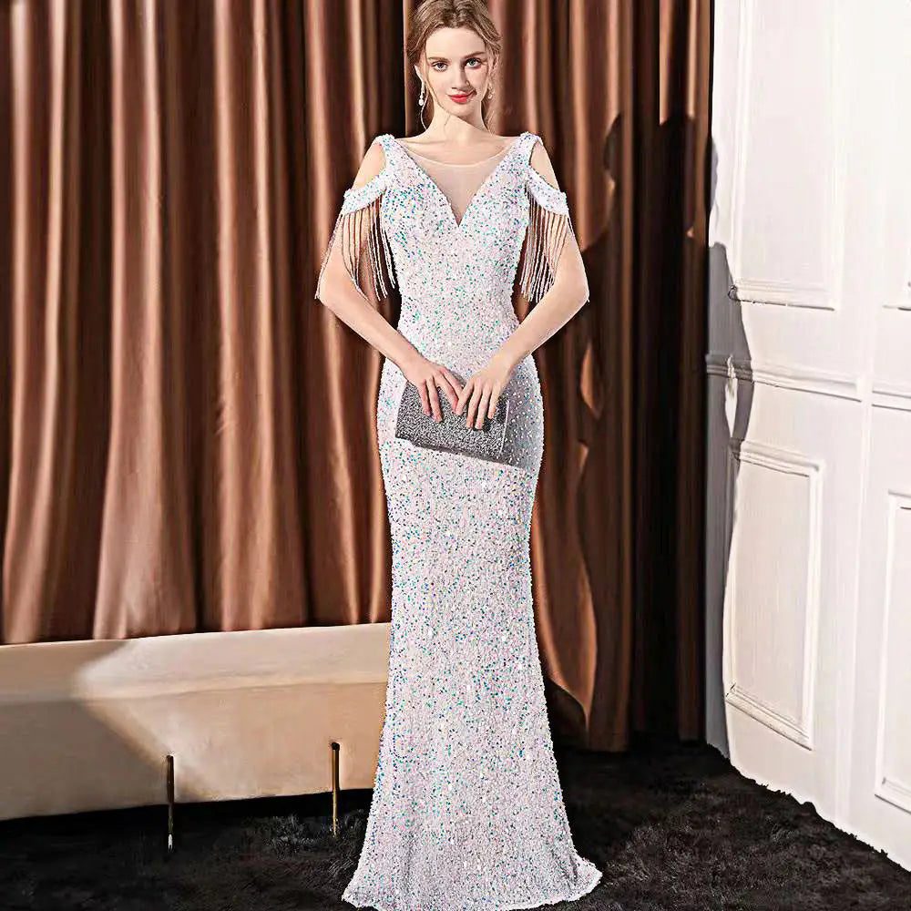 Sleeveless Zipper Dress in Multiple Colors and Sizes Polyester Fabric - White 18580 / S
