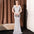 Sleeveless Zipper Dress in Multiple Colors and Sizes Polyester Fabric - White 18580 / S