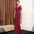 Sleeveless Zipper Dress in Multiple Colors and Sizes Polyester Fabric - Wine Red 18580 / S