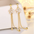 SlimFlow Long Fringe Earrings - Gold