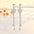 SlimFlow Long Fringe Earrings - Silver