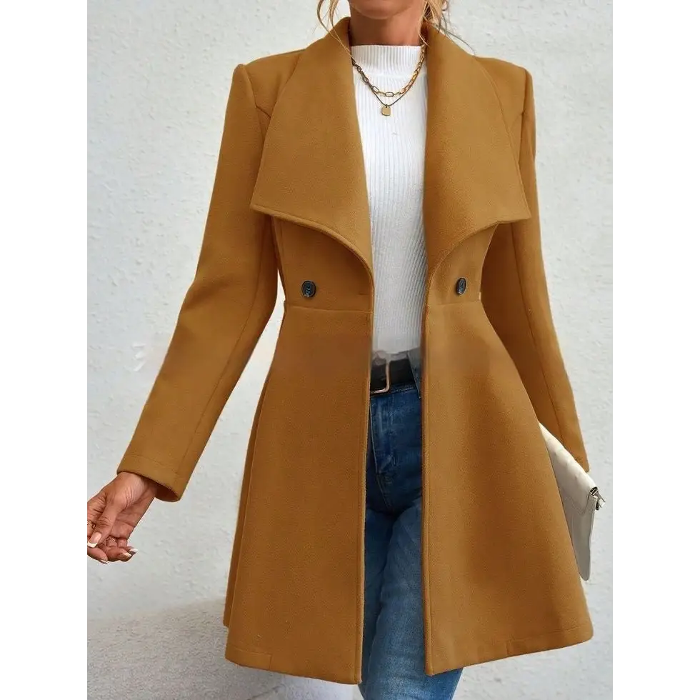 SlimLap Women’s Fashion Coat - Camel / S