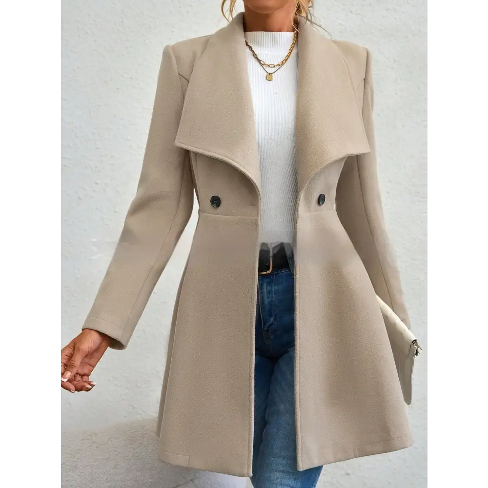 SlimLap Women’s Fashion Coat - Khaki / S